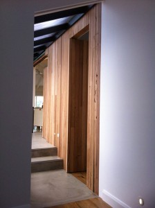 Recycled messmate wall lining